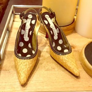 Christian Lacroix slingback pumps